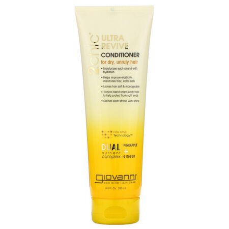 Giovanni, 2chic, Condicionador Ultra-Revive, Para Cabelos Secos e Rebeldes, Abacaxi e Gengibre, 8,5 fl oz (250 ml)