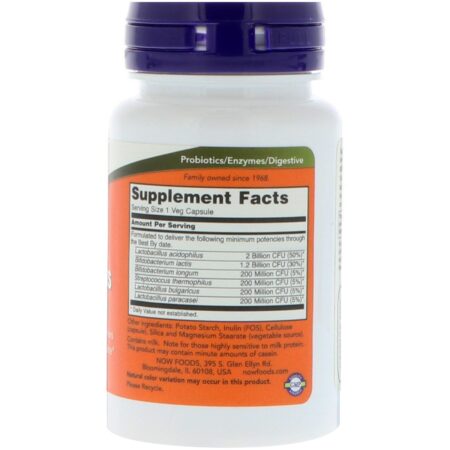 Now Foods, 4x6 Acidophilus, 60 Cápsulas Vegetais - Image 2