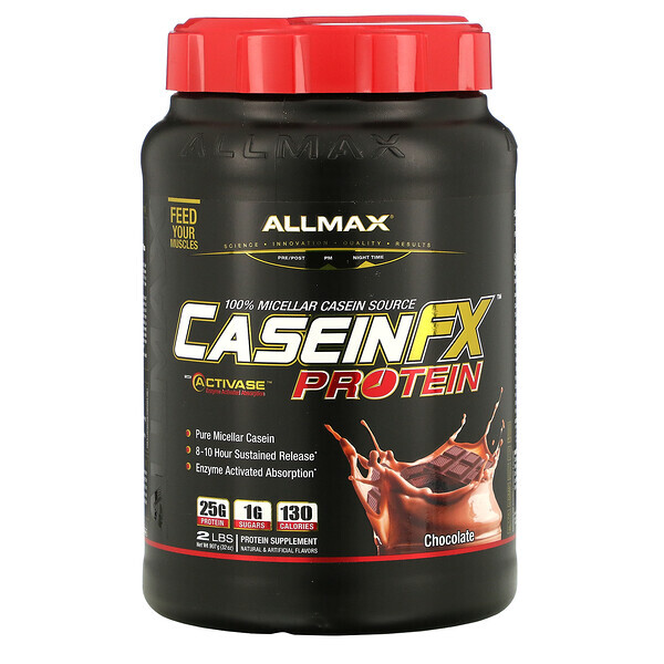 ALLMAX Nutrition, CaseinFX, 100% Caseína Proteína Micelar, Chocolate, 2 lbs. (907 g)