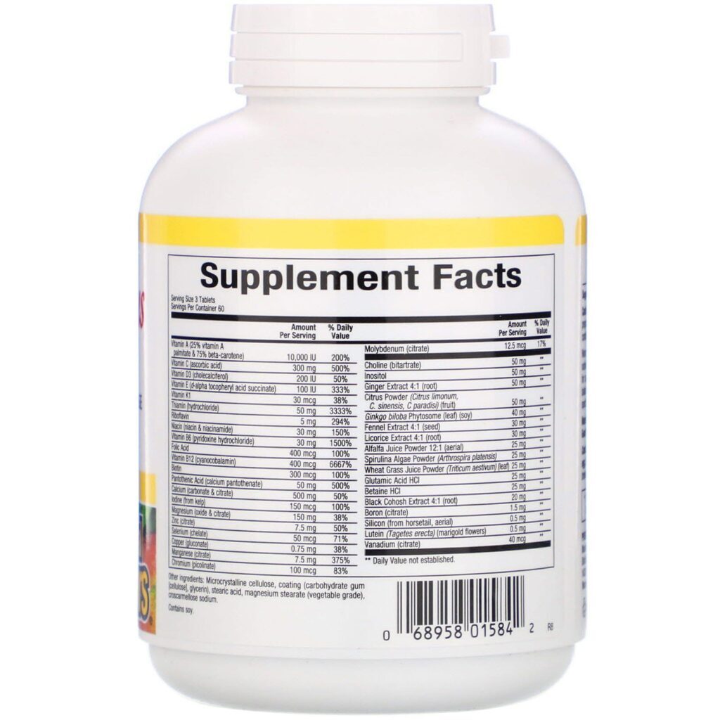 Natural Factors, Women's Plus MultiStart, 180 tabletes - Imagem 2