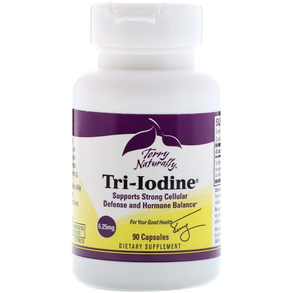 Terry Naturally, Tri-iodotironina, 6,25 mg, 90 Cápsulas - Imagem 3