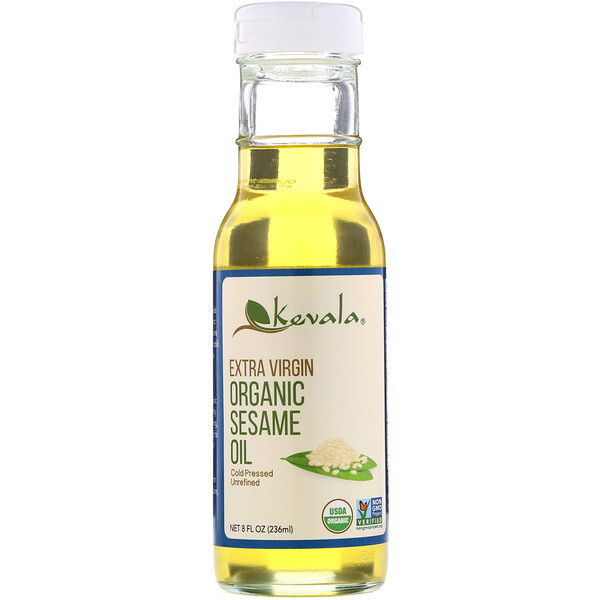 Kevala, Óleo de Sésamo Orgânico Extra Virgem, 8 fl ozz (236 ml)