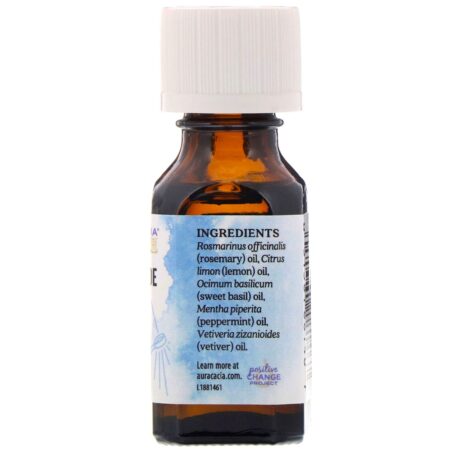 Aura Cacia, Mistura Pura de Óleos Essenciais, Guia Mental, 0,5 fl oz (15 ml) - Image 2