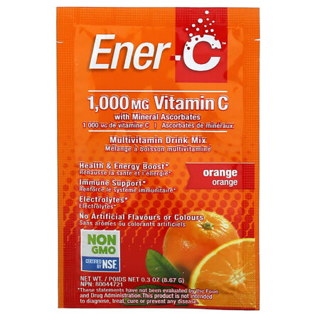 Ener-C, Vitamin C, Multivitamin Drink Mix, Orange, 30 Packets, 9.2 oz (260.1 g) - Image 3