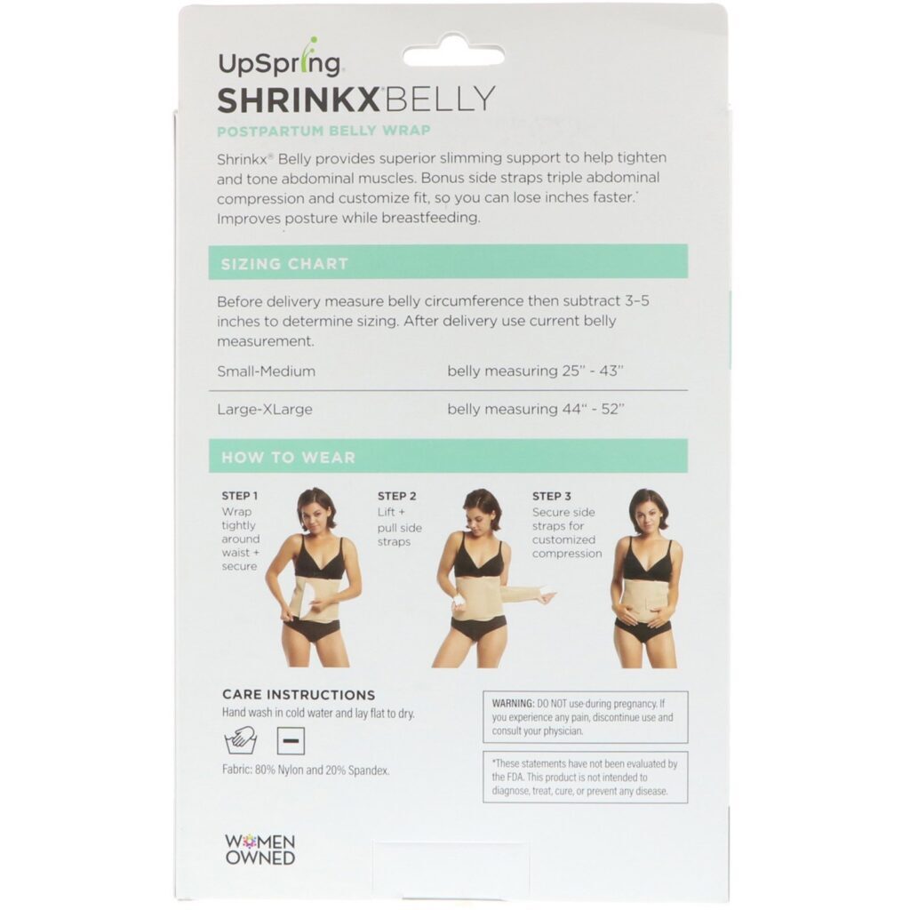 UpSpring, Shrinkx Belly, Cinta Pós-Parto, Tamanho G/GG, Nude - Imagem 2