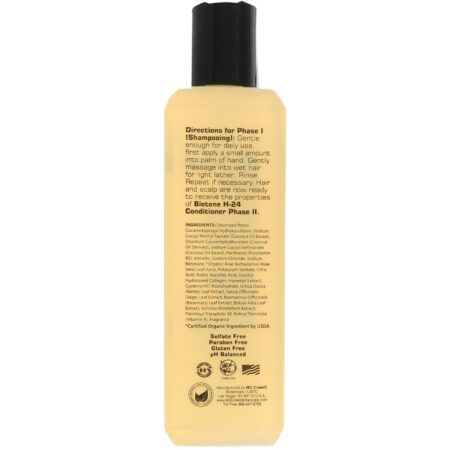 Biotene H-24, Shampoo Natural com Biotina e Peptídeos, Fase I, 8,5 fl oz (250 ml) - Image 2