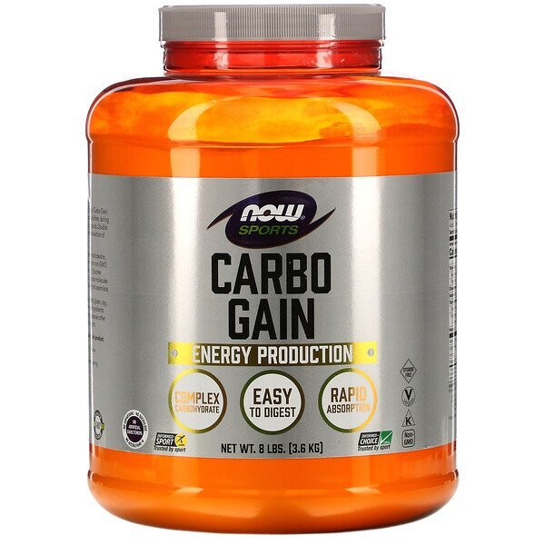Now Foods, Esportes, Carbo Gain, 8 lbs (3629 g)
