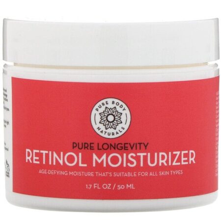 Pure Body Naturals, Hidratante com Retinol, Creme de Combate ao Envelhecimento e às Rugas, 50 ml (1,7 fl oz)