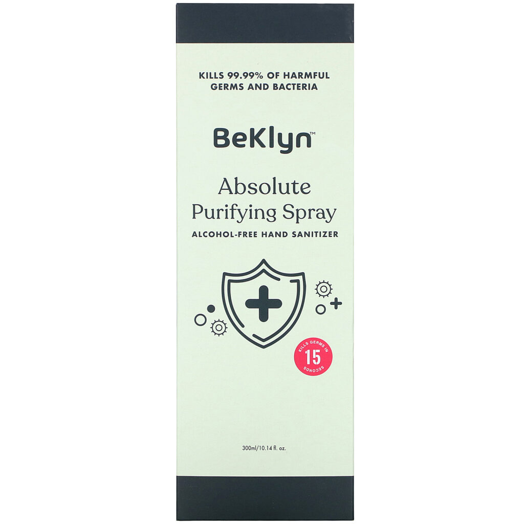 BeKLYN, Absolute Purifying Spray, Alcohol-Free Hand Sanitizer, 10.14 fl oz (300 ml) - Imagem 2