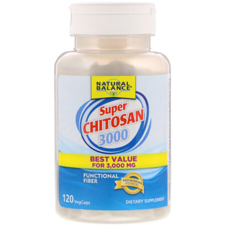 Natural Balance, Super Quitosana 3000, 120 comprimidos vegetarianos - Image 3