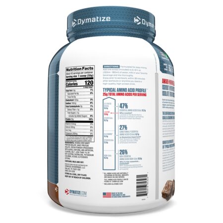 Dymatize Nutrition, ISO 100 Hidrolisado, 100% Whey Protein Isolado, Sabor Brownie de Chocolate, 1,4 kg (48 oz) - Image 2