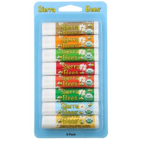 Sierra Bees, Bálsamos Orgânicos Labiais, Pacote Variado com 8 Unidades, 4,25 g (0,15 oz) Cada - Image 2