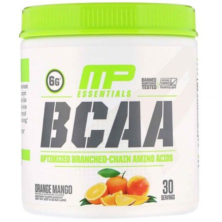 MusclePharm, Essentials, BCAA, Orange Mango, 0.52 lb (237 g)