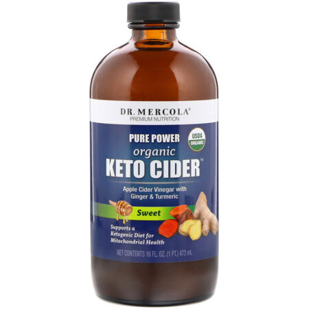 Dr. Mercola, Pure Power, Organic Keto Cider Vinegar, Sweet, 16 oz (473 ml)