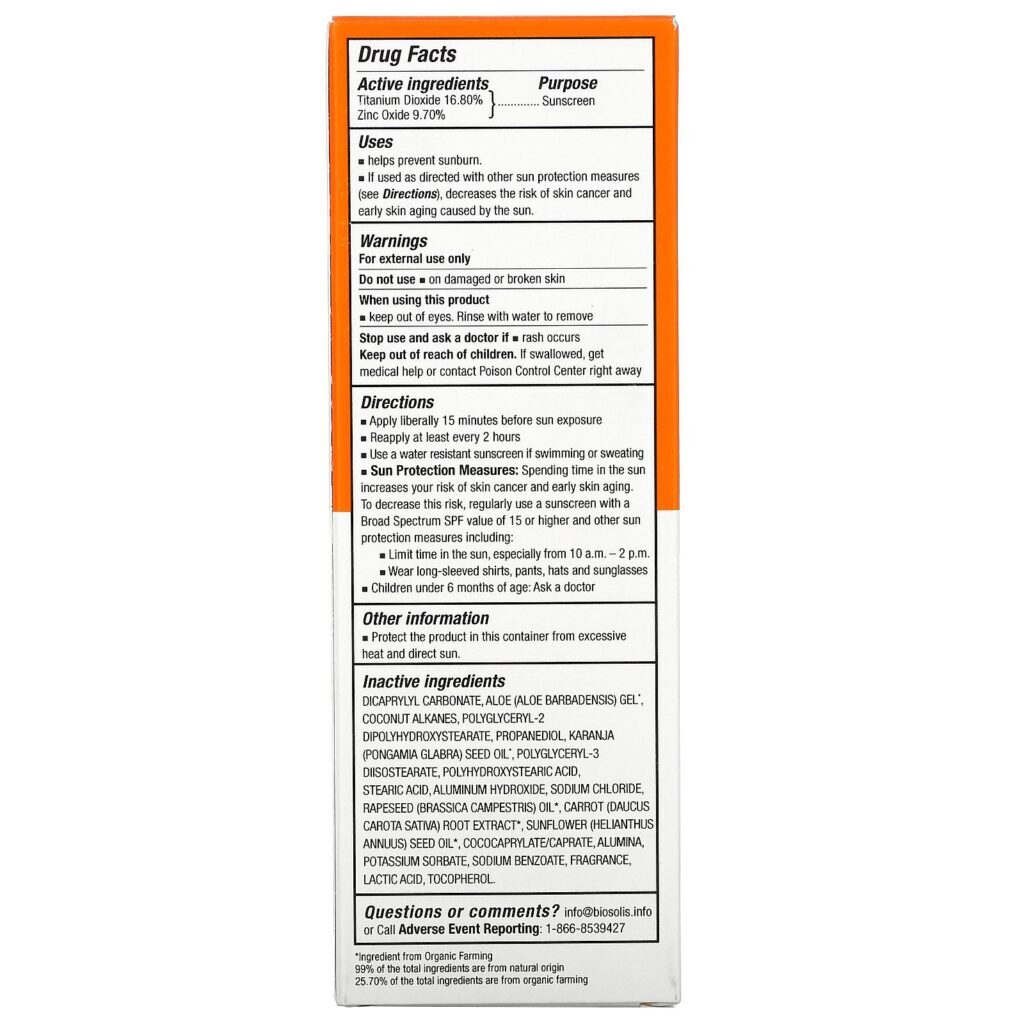 Biosolis, Sun Milk, Protetor Solar Infantil, Sun Milk, FPS 50, 100 ml (3,4 fl oz) - Imagem 3