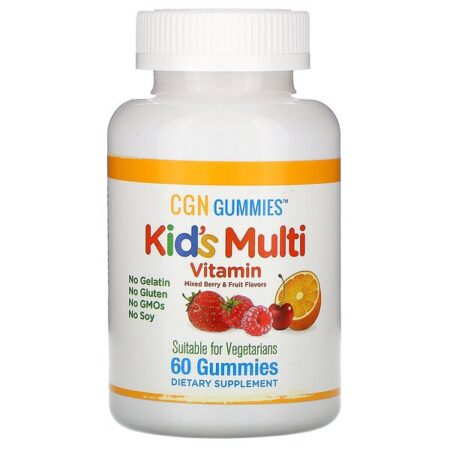 California Gold Nutrition, Gomas Multivitamínicas Infantis, Sem Gelatina, Sabor de Frutas e Frutos Silvestres Mistos, 60 Gomas