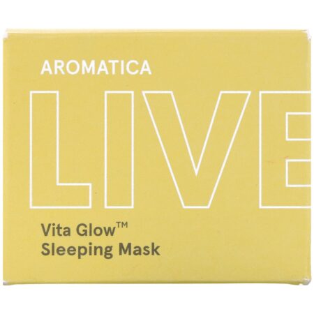 Aromatica, Lively, Vita Glow, Sleeping Mask, 3.5 oz (100 g) - Image 2