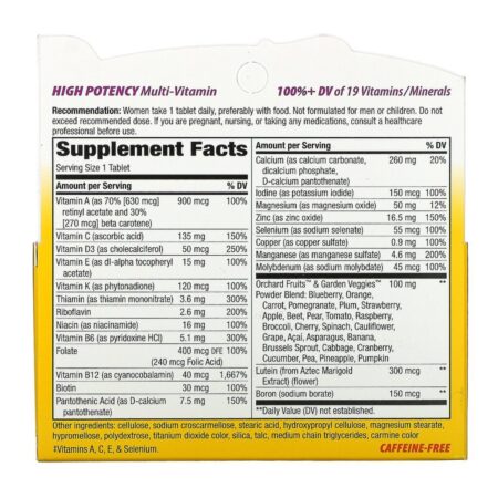 Nature's Way, Alive! Multivitamínico Completo para Mulheres Acima dos 50, 50 Comprimidos - Imagem 2