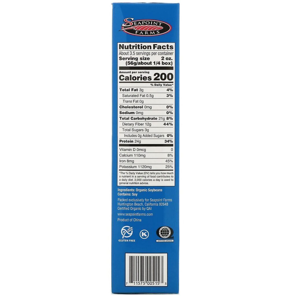Seapoint Farms, Espaguete Edamame Orgânico, 7,05 oz (200 g) - Imagem 2