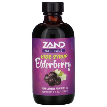 Zand, Kids Elderberry Syrup, 4 fl oz (120 ml) - Image 3