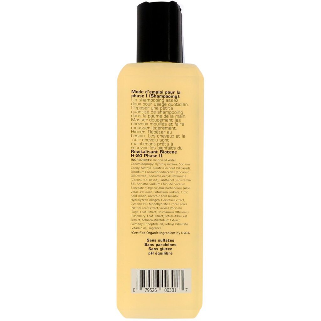 Biotene H-24, Shampoo Natural com Biotina e Peptídeos, Fase I, 8,5 fl oz (250 ml) - Imagem 3