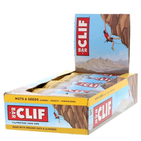 Clif Bar, Energy Bar, Nuts & Seeds, 12 Bars, 2.40 oz (68 g) Each