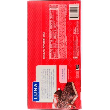 Clif Bar, Luna, Bara de Nutrição Integral para as Mulheres, Barra de Chocolate Sabor de Hortelã, 15 Barras, 1.69 oz (48 g) Cada - Image 3