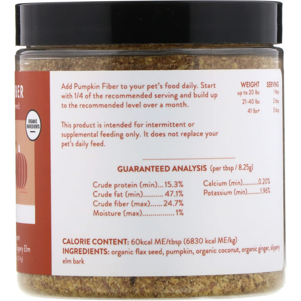 Kin+Kind, Pumpkin Fiber, Auxílio ao Estômago e Intestino, 113,4 g (4 oz) - Imagem 2