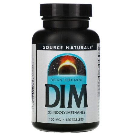 Source Naturals, DIM, (Diindolilmetano), 100 mg, 120 Comprimidos