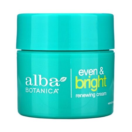 Alba Botanica, Even & Bright Renewing Cream with Swiss Alpine Complex, 2 oz (57 g)