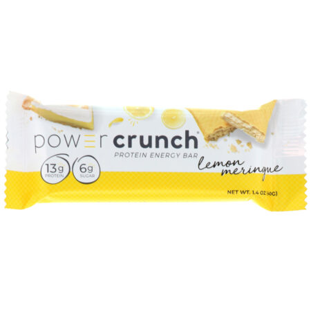 BNRG, Power Crunch Protein Energy Bar, Lemon Meringue, 12 Bars, 1.4 oz (40 g) Each - Image 4