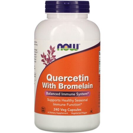 Now Foods, Quercetina com Bromelina, 240 Cápsulas Vegetais