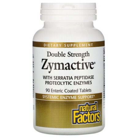 Natural Factors, Zymactive, Double Strength, 90 Enteric Coated Tablets