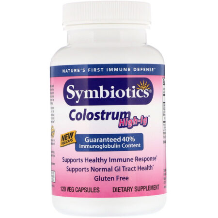 Symbiotics, Colostrum High-IG, 120 Cápsulas Vegetais