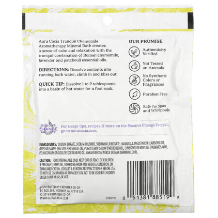 Aura Cacia, Banho Mineral de Aromaterapia, Camomila Tranquila, 2.5 oz (70,9 g) - Image 2