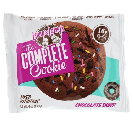 Lenny & Larry's, The COMPLETE Cookie, Chocolate Donut, 12 Cookies, 4 oz (113 g) Each - Image 4