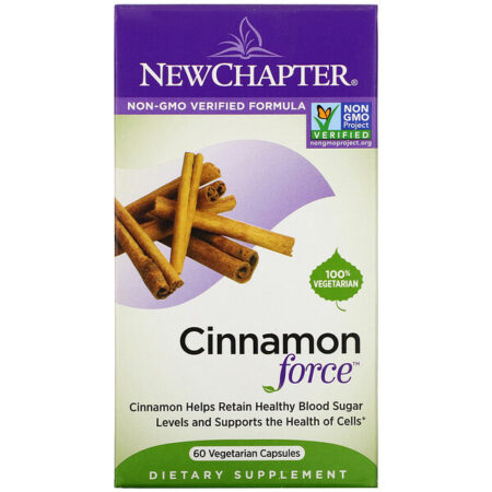 New Chapter, Cinnamon Force, 60 Vegetarian Capsules