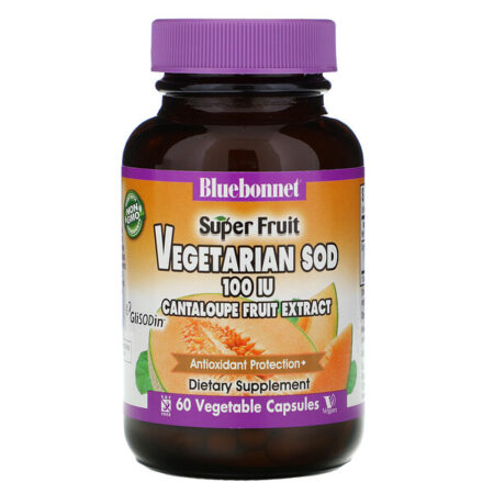 Bluebonnet Nutrition, Extrato de Melão Cantaloupe, 100 UI, 60 Cápsulas Vegetais