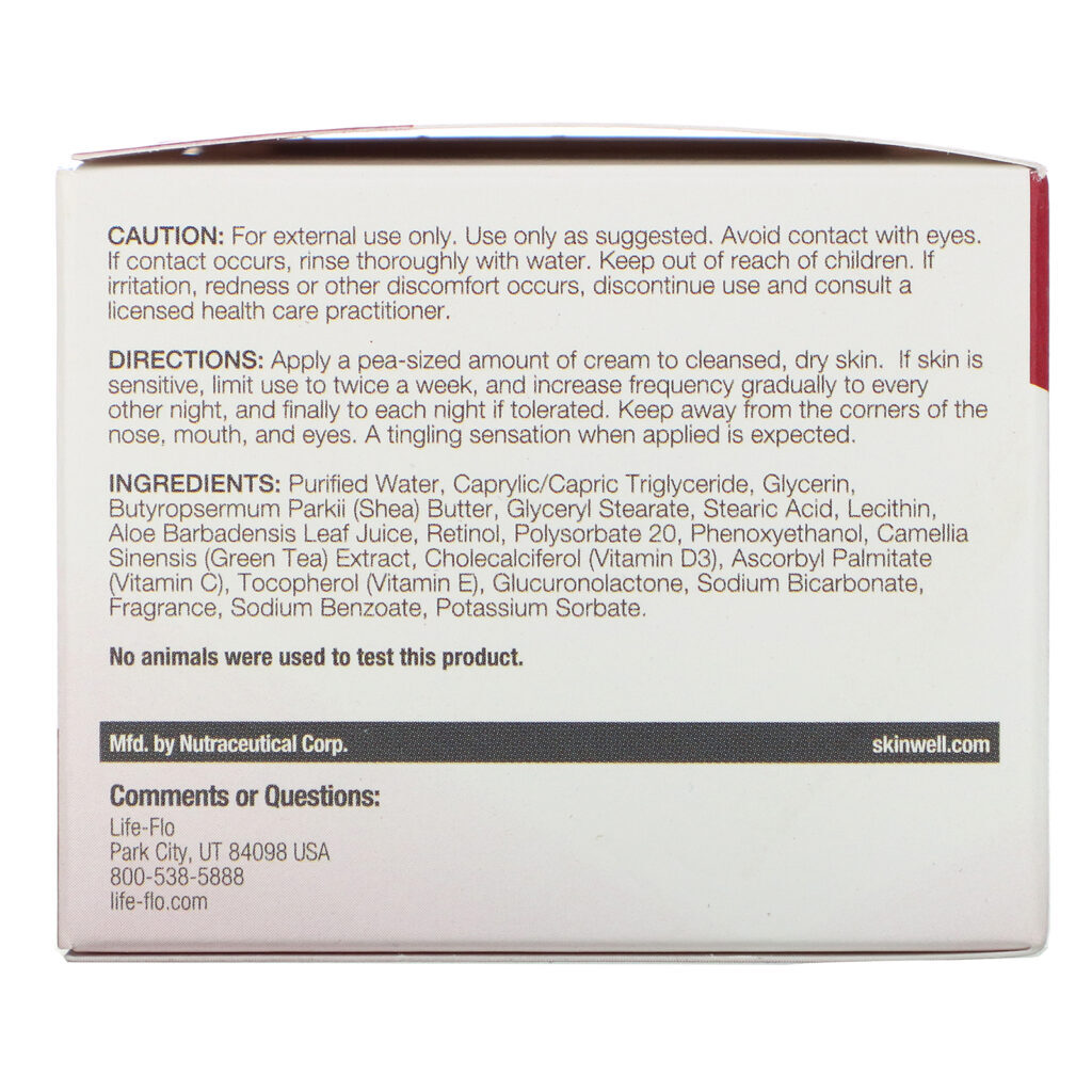 Life-flo, Retinol A 1%, Creme Avançada Revitalizante, 50 ml (1,7 oz) - Imagem 3