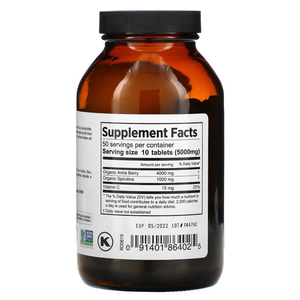 Pure Planet, Amla Plus, 500 mg, 500 Comprimidos - Imagem 2