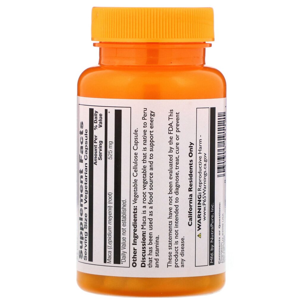 Thompson, Maca, 525 mg, 60 Cápsulas Vegetarianas - Imagem 2