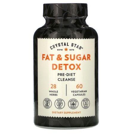 Crystal Star, Fat & Sugar Detox, 60 Vegetarian Capsules