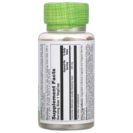 Solaray, Chamomile, 350 mg , 100 VegCaps - Imagem 2