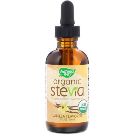 Nature's Way, Stévia Orgânica, Sabor Baunilha, 2 fl oz (59 ml)