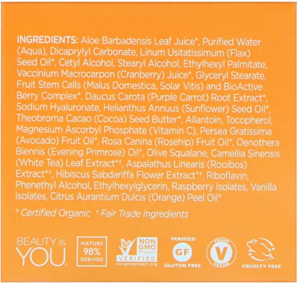 Andalou Naturals, Creme Noturno Luminoso, Cenoura Roxa + C, Clareador, 50 ml (1,7 fl oz) - Imagem 3