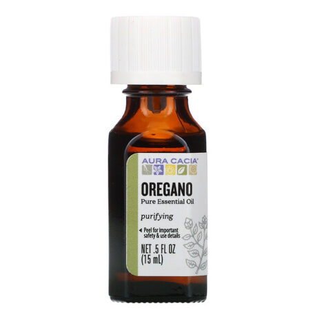 Aura Cacia, Óleo Essencial Puro, Orégano, 15 ml (0,5 fl oz)