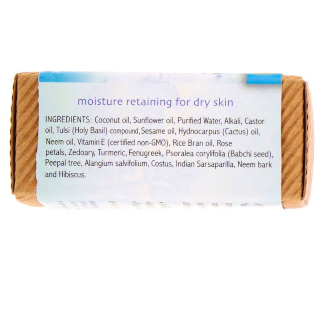 Auromere, Ayurvedic Soap, with Neem, Tulsi-Neem, 2.75 oz (78 g) - Imagem 2