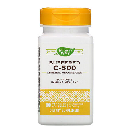 Nature's Way, Buffered C-500, 500 mg, 100 Capsules