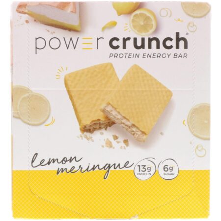 BNRG, Power Crunch Protein Energy Bar, Lemon Meringue, 12 Bars, 1.4 oz (40 g) Each - Image 2