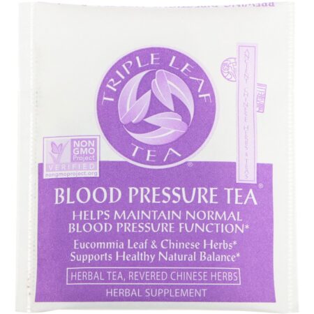 Triple Leaf Tea, Pressão Arterial, 20 Saquinhos de Chá, 1,06 oz (30 g) - Image 3